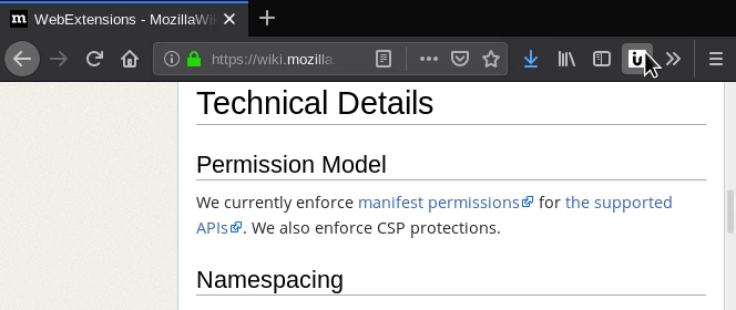 Extension modifying the DOM